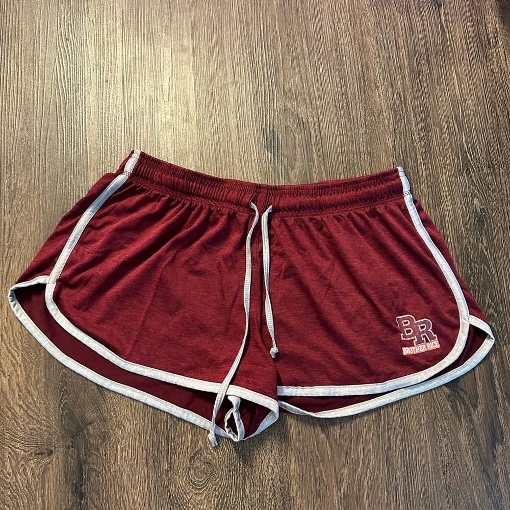 Women's Maroon Athletic Shorts